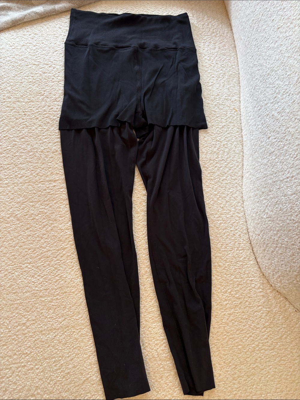 Nike Black High-Waist Fold-Over Leggings